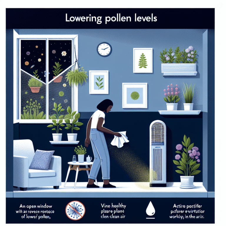 best practices for lowering pollen levels indoors