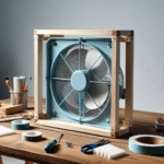DIY air filter using a fan and a basic filter